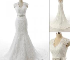 New Arrival Wedding Dress,White Long A Line Wedding Gown Bridal Dresses