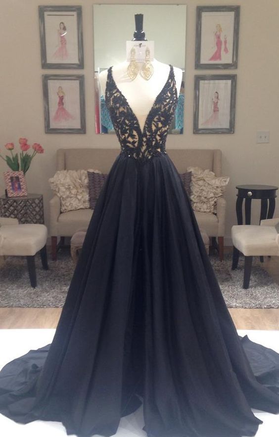 Simple Beautiful Black Formal Dresses