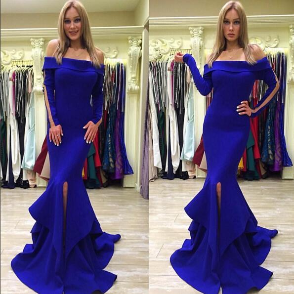 blue gala dress