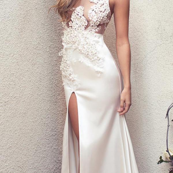 Wedding Dress,elegant Whit..