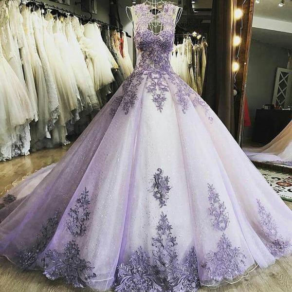 Luxury Lilac Evening Dresses,ball Gown Women Formal Party Dresses ...