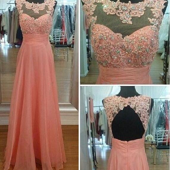 Lace Prom Dress, Backless ..